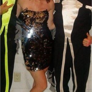 Frederick's of Hollywood Strapless Sequin Dress